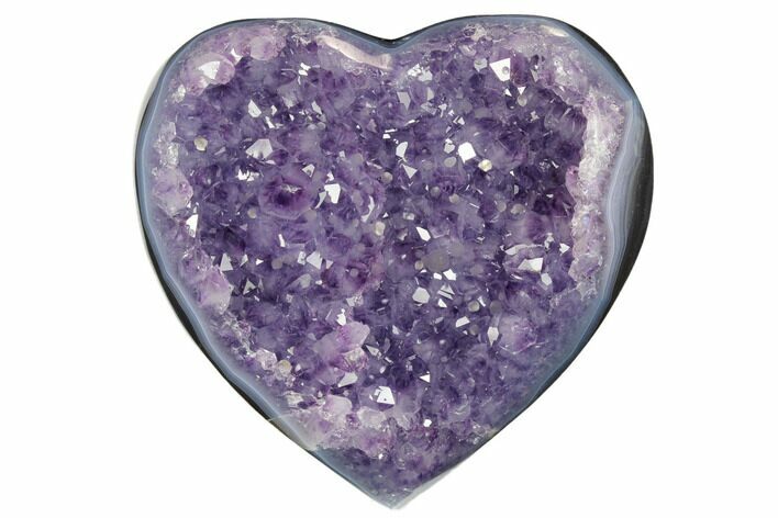 Purple Amethyst Heart - Uruguay #173234